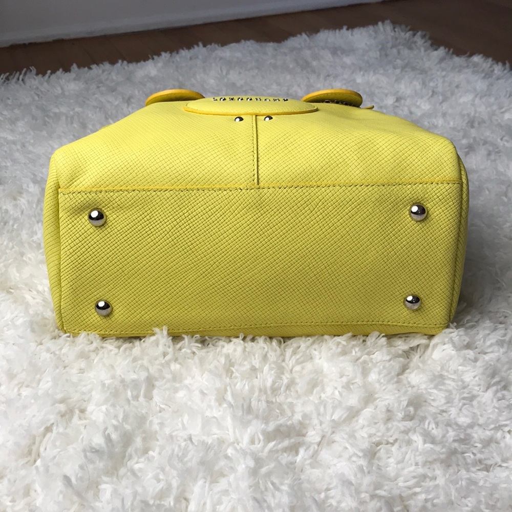 LONGCHOMP | Yellow ‘Quadri' Leather Satchel - Picture 4 of 9